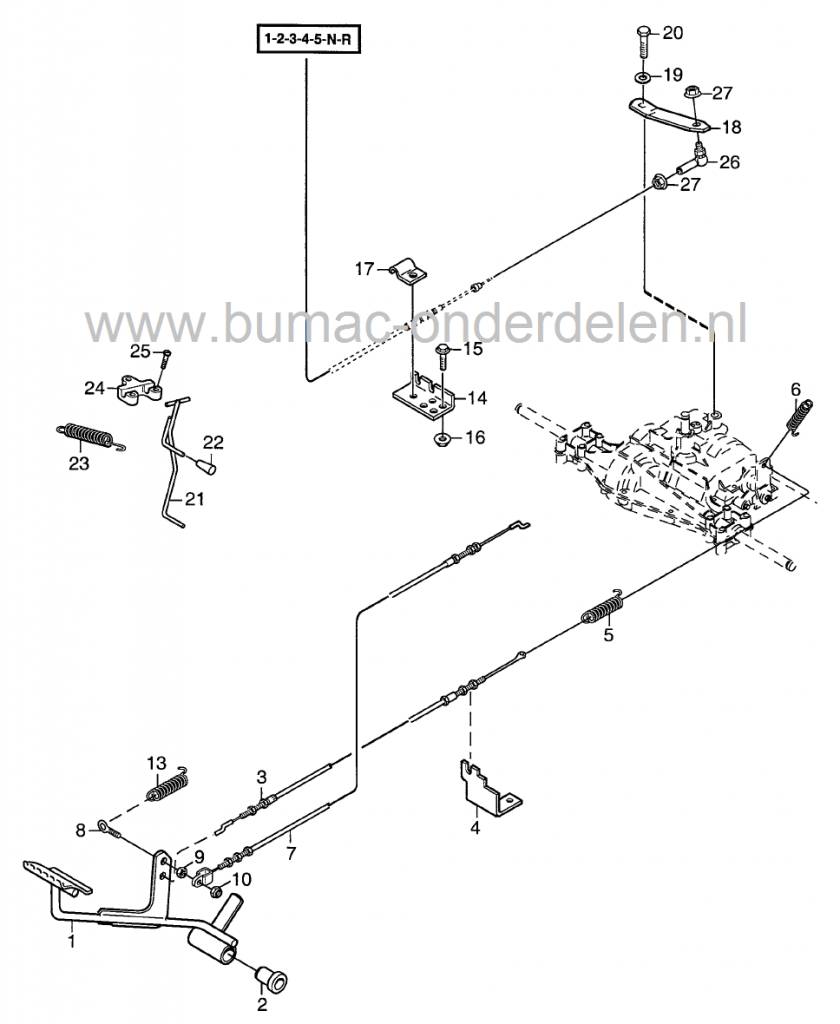 Koppelingskabel voor Stiga Park Compact en Park Senator, Frontmaaiers, Castelgarden, Mountfield, Zitmaaiers, Tuintrekkers, Castel Garden, Koppeling Kabel