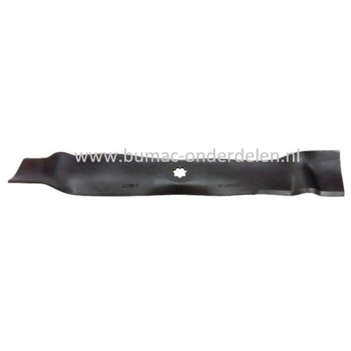 Linker Mes 54,5 Cm voor John Deere X130R, X155R, X166R, 107H Zitmaaier, Tuintrekker Mes met 7 Punt Ster Aansluiting Mes voor 42 Inch Maaidek Opvang - Mulch
