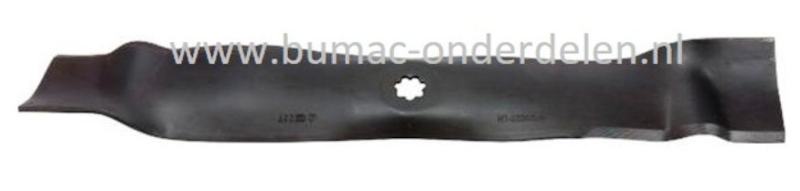 Linker Mes 54,5 Cm voor John Deere X130R, X155R, X166R, 107H Zitmaaier, Tuintrekker Mes met 7 Punt Ster Aansluiting Mes voor 42 Inch Maaidek Opvang - Mulch