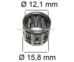Naaldlager voor Dolmar, Makita Kettingzaag, Motorslijper 112, 114, 117, 119, 309, 343, PC-6212, PC-6214, PC-6412, PC-6414, PC-7312, PC-7314, PC-7412, PC-7414, PC-8116, PC-8216, PS-6000i, PS-6400, PS-6800i, PS-7300, PS-7310, PS-7900, PS-7910