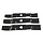3X Maaimes 42,5 Cm Stiga Park Pro Combi 110 - Park 110 Combi Pro, Frontmaaiers, Castelgarden, Mountfield, Set van 3 Maaimessen voor Zitmaaiers, Tuintrekkers, Castel Garden onderdeel