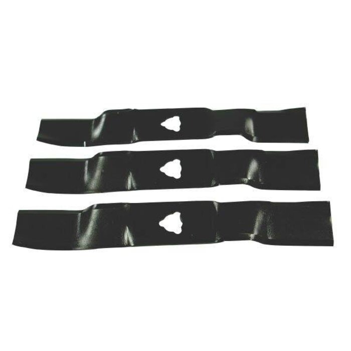 3X Maaimes 42,5 Cm Stiga Park Pro Combi 110 - Park 110 Combi Pro, Frontmaaiers, Castelgarden, Mountfield, Set van 3 Maaimessen voor Zitmaaiers, Tuintrekkers, Castel Garden onderdeel