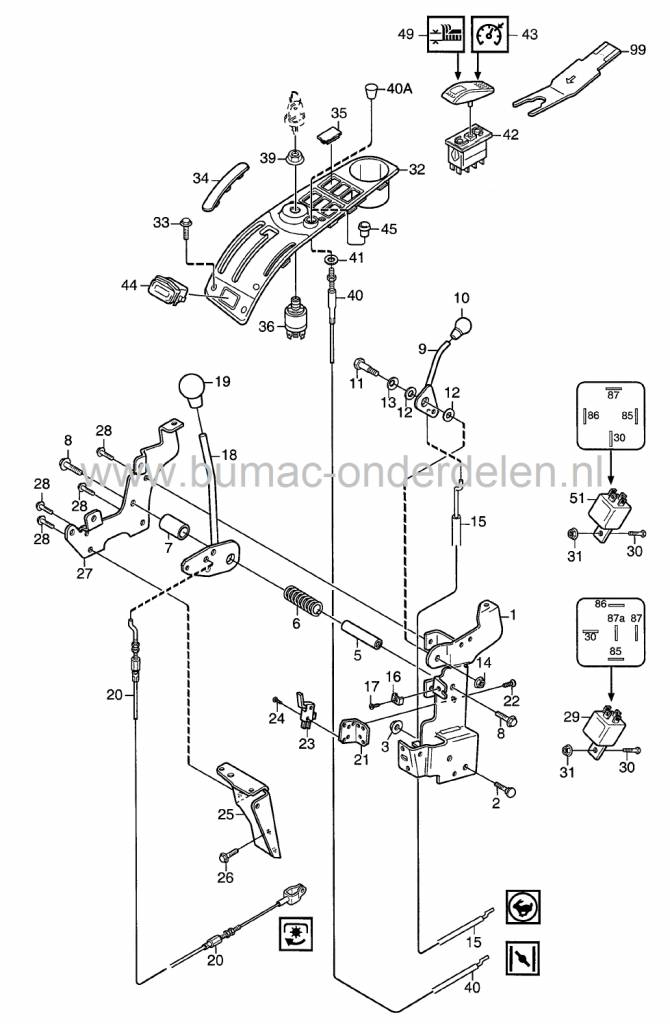 Veiligheidsschakelaar voor Stiga Park Comfort - Park Royal - Park Jubilee, Micro Schakelaar, Veiligheid Schakelaar, Frontmaaiers, Zitmaaiers, Tuintrekkers, Castelgarden, Mountfield, Castel Garden, 9400028501, 9400-0285-01