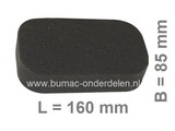 Luchtfilter voor Honda GX120, GX160 en GX200 Motor, Schuimfilter voor Honda GX 120, GX 160 en GX 200 Motor op Trilplaat, Veegmachine, Verticuteermachine, Tuinfrees, Kooimaaier, Aggregaat, Minikraan, Bobcat, Generatoe, Hogedrukreiniger, Hoogwerker