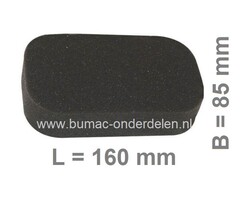 Luchtfilter voor Honda GX120, GX160 en GX200 Motor, Schuimfilter voor Honda GX 120, GX 160 en GX 200 Motor op Trilplaat, Veegmachine, Verticuteermachine, Tuinfrees, Kooimaaier, Aggregaat, Minikraan, Bobcat, Generatoe, Hogedrukreiniger, Hoogwerker