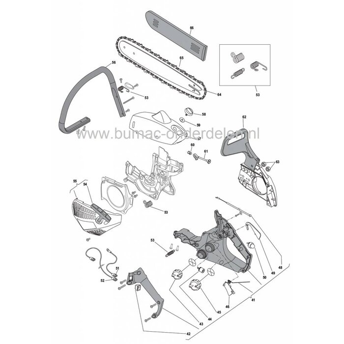 SP350 - SP350Q - SP352 - SP400 - SP400Q - XC35 - XC40 - XC350 - XC350Q - XC400 - MC3514 - MC3514Q - A350 - A350Q - P352 - A400, Chokehendel voor Motorzaag van Stiga - Castelgarden - Mountfield - Alpina, Choke Hendel, Stang, Castel Garden