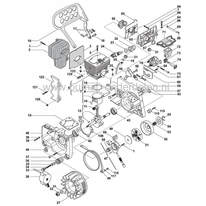 Decompressieventiel Stiga SP522 - Alpina - Mountfield - Castelgarden, Motorzaag, Kettingzaag, P500 - P510 - P660 - P760, Decompresseur, Decompressieklep, Decompressie Ventiel, Klep, Castel Garden