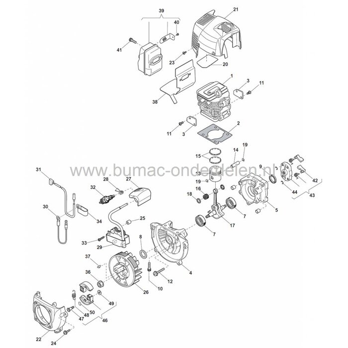 Startercup Stiga SBK27, Bosmaaier, Trimmer, Castelgarden, Mountfield, Alpina, Strimmer, Startcup, Starter Cup, Castel Garden