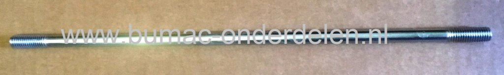 Stuurstang voor o.a. Alko T20-102, T15-102.6HD-A Zitmaaier, Tuintrekker, Stuurstang Lengte 332 mm, Ø 10 mm, onderdeel