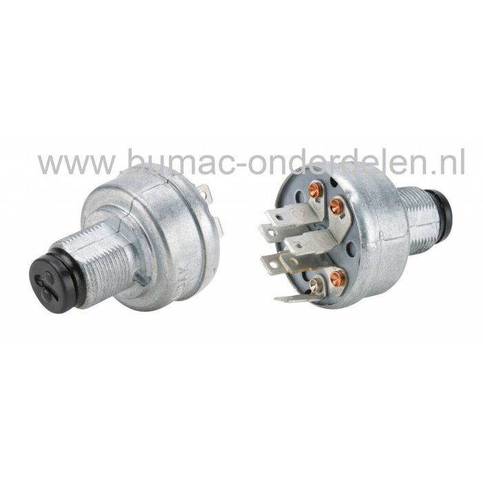 Contactslot voor John Deere Zitmaaiers, JOHN DEERE F910, F912, F915, F925, F930, RX73, RX75, RX95, SX75, SX95, 130, 165, 170, 175, 180, 185, Sleutelcontact, Ignition switch John Deere, Kontaktslot met Sleutel voor Johndeere Zitmaaiers, Frontmaaiers
