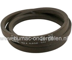 V snaar Maaidek Pinto - Pinto E - TS Pinto - DX60, Rijaandrijving bij Wolf Expert 92.155A, MTD - Bolens - Cub Cadet - Wolf - White - Yardman, Zitmaaier - Frontmaaier - Tuintrekker