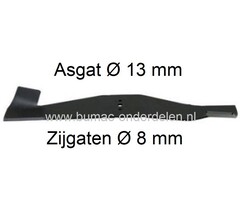 Rechter Mes 64 Cm voor Iseki SXG19 en SXG22 met SCMA48M Maaidek 122 Cm Zitmaaiers, Maaimessen voor Iseki Zitmaaier - Tuintrekker Rechter Mes