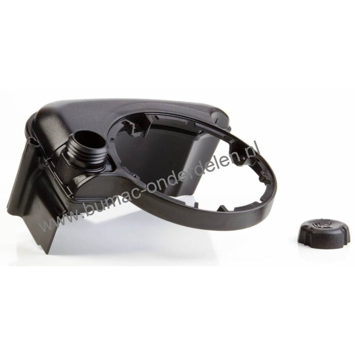 Benzinetank voor Briggs and Stratton Motoren van het type Quantum met T/M Startsysteem op Grasmaaiers van Stiga, Husqvarna, Viking, CastelGarden, Wolf, Partner, Toro, Mcculloch, Alko, Ibea, Hayter, Jonsered, Lazer