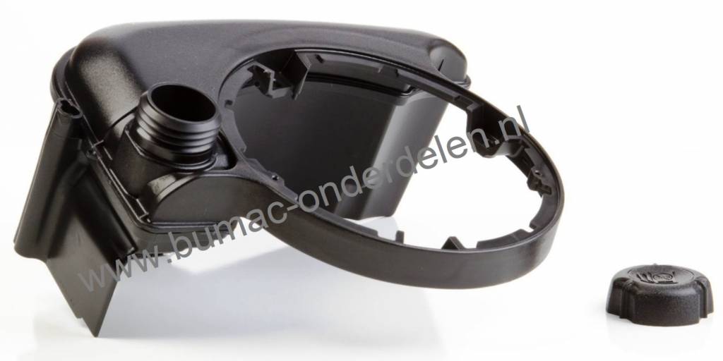 Benzinetank voor Briggs and Stratton Motoren van het type Quantum met T/M Startsysteem op Grasmaaiers van Stiga, Husqvarna, Viking, CastelGarden, Wolf, Partner, Toro, Mcculloch, Alko, Ibea, Hayter, Jonsered, Lazer