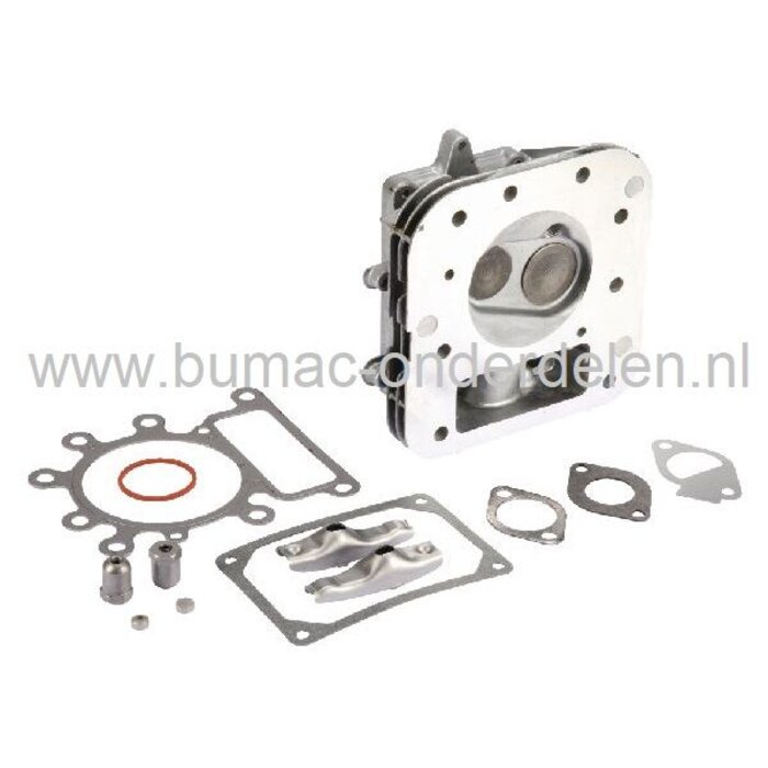 Cilinderkop Compleet voor B&S Motoren  met 350 CC op Zitmaaiers, Frontmaaiers, BRIGGS AND STRATTON Complete Cylinderkop met Pakkingen, Briggs and Stratton Motordelen, Cilinderkop voor Briggs & Stratton  Motor met 350cc op Zitmaaiers, Frontmaaiers, Tuintre