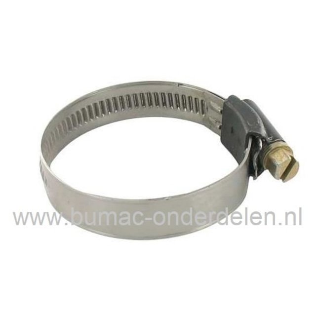 Slangklem 25-40 mm  voor bevestiging 1 Inch Waterslang, Tuinslang, Wormslangklemmen, Buisklemmen, Klemband met Spanbereik 25 tot 40 mm, Bandbreedte 12 mm