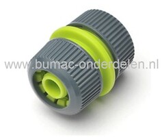 Slangkoppeling voor 3/4" Waterslang, Tuinslang, Slangaansluiting voor Slang 19 mm, Klikkoppeling voor Waterslang, Clickkoppeling voor Sproeier, Tuinslangkoppeling