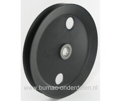 V snaar Poelie voor Aandrijving Maaimes MTD, White, Bolens, YardMan Zitmaaier met 76 Cm Maaidek 30 Inch MTD 115/76, J125, J130, JA135T, 76-13RTH, JLX76RA, SLX76R, RMH11,5/76A   Bolens BL125-76T  White LR125