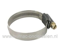 Slangklem 50-70 mm  Breedte 12 mm voor 2 Inch  Waterslang, Tuinslang, Wormslangklemmen, Buisklemmen, Klemband met Spanbereik 50 tot 70 mm, Bandbreedte 12 mm Buisklem voor Montage GeKa Koppeling Tuin, Gras, Bouwplaats