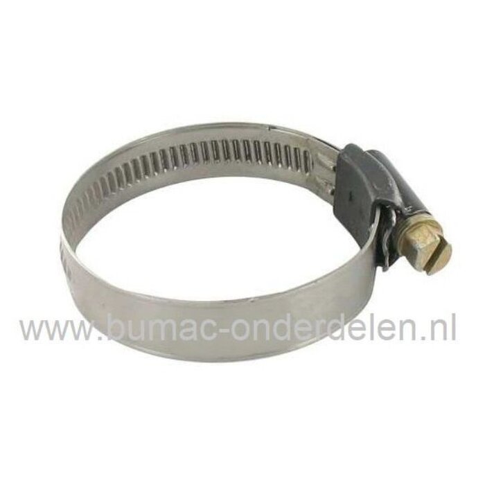 Slangklem 50-70 mm  Breedte 12 mm voor 2 Inch  Waterslang, Tuinslang, Wormslangklemmen, Buisklemmen, Klemband met Spanbereik 50 tot 70 mm, Bandbreedte 12 mm Buisklem voor Montage GeKa Koppeling Tuin, Gras, Bouwplaats
