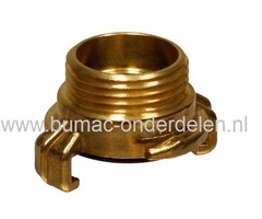 Geka Koppeling 1 1/4" Aansluiting met Buitendraad voor 1 1/4 Inch Geka, Koppeling Systeem GK met Buitendraad 1 1/4 Inch, Geka Slangtule met Buiten Draad