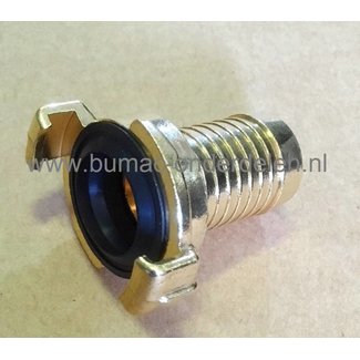 Slangkoppeling Slangtule 1" Geka Slangpilaar voor Slang Aansluitstuk GK Koppeling, Nokafstand 40 mm Tule 1 Inch, GEKA Messing Slangpilaren, Slangtules, Slangaansluitstukken  Tuinslang, Waterslang