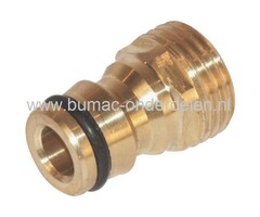 Geka Insteeknippel 1/2 Inch Buitendraad naar Snelsluiting, Messing Tuinslangkoppeling GK met 1/2" Buitendraad, GeKa Buitendraad Insteekkoppeling 1/2 Inch Waterkoppeling Geka naar Standaard Aansluiting, Gardena Aansluiting