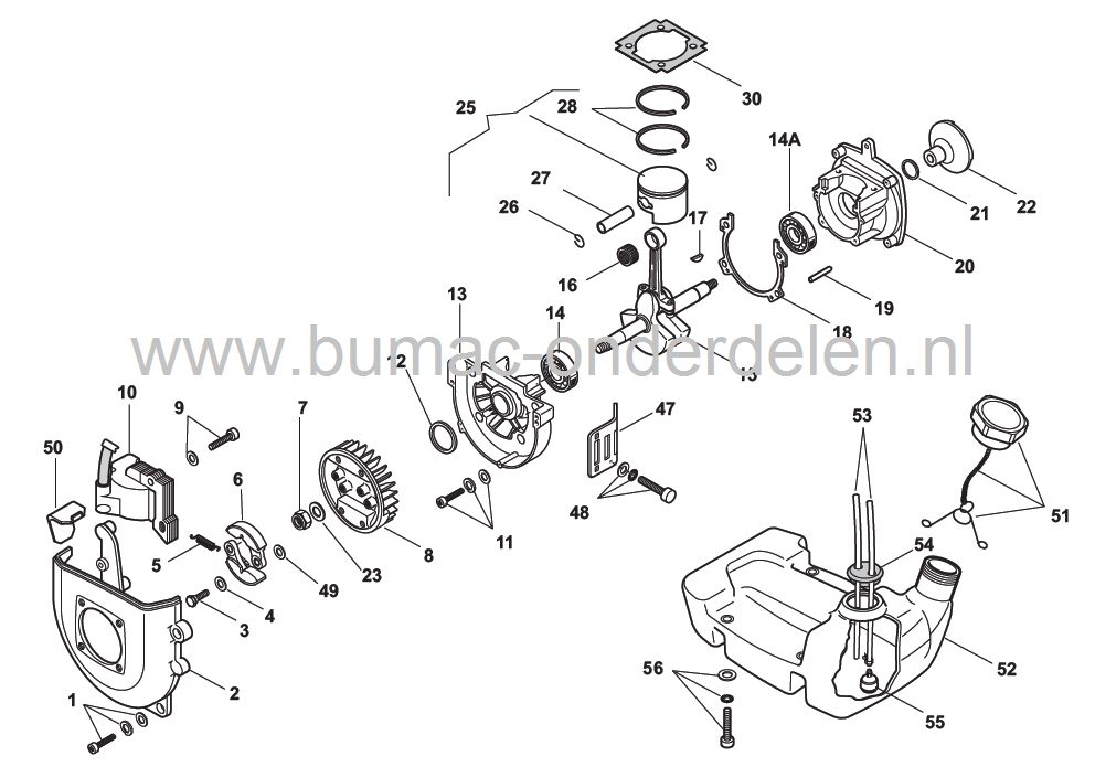 Ontstekingsspoel Stiga SB437, Bosmaaier, Alpina - Mountfield - Castelgarden, Trimmer, Strimmer, Ontsteking Spoel, Castel Garden Bobine