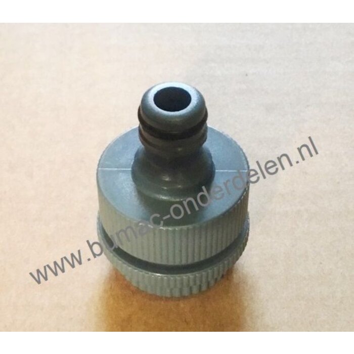 Kraanaansluiting met Binnendraad voor 1/2, 3/4 of 1 Inch Aansluiting, Kraanstuk voor Klik koppelling op Waterslang, Tuinslang