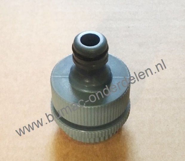 Kraanaansluiting met Binnendraad voor 1/2, 3/4 of 1 Inch Aansluiting, Kraanstuk voor Klik koppelling op Waterslang, Tuinslang