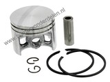 Zuiger Dolmar 111, 115, PS52, Makita DCS520, DCS5200i Kettingzaag, Zuigerset Ø 44 mm Compleet met Zuigerveer, Pistonpen en Borgclips voor DOLMAR - MAKITA Kettingzagen, Motorzagen, Complete Zuigers, Interne Motordelen