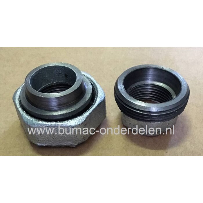 Schroefkoppeling 3/4 Inch met Conisch Afdichting Koppeling met 2 x 3/4" Binnendraad voor Aanzuigslang, Persslang, Waterpomp, Tuinpomp, Beregeninging Installatie, Hydrofoor, Motorspuit, Beregeningspomp