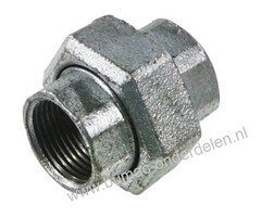 Schroefkoppeling 1 1/4 Inch met Conisch Afdichting Koppeling met 2 x 1 1/4" Binnendraad voor Aanzuigslang, Persslang, Waterpomp, Tuinpomp, Beregeninging Installatie, Hydrofoor, Motorspuit, Beregeningspomp