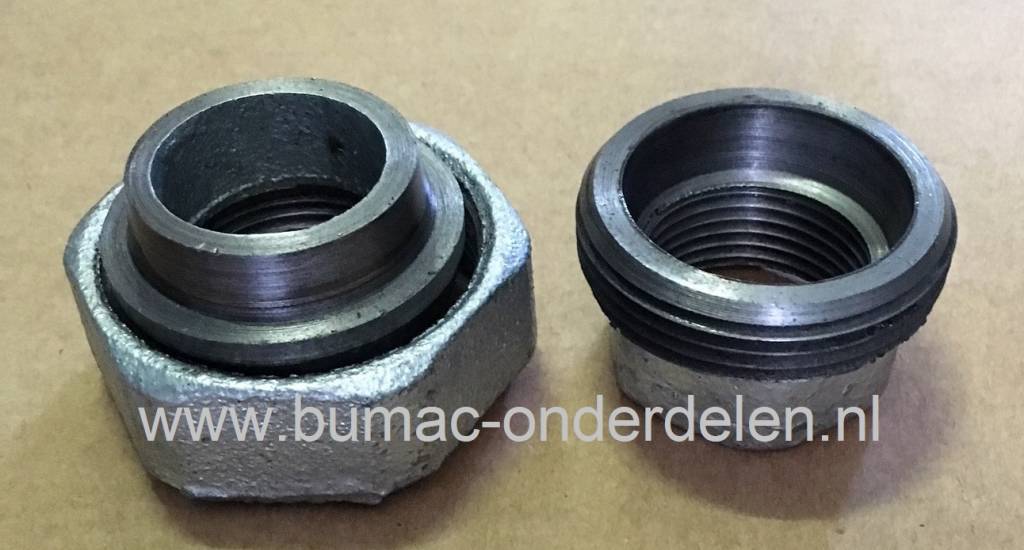 Schroefkoppeling 1 1/4 Inch met Conisch Afdichting Koppeling met 2 x 1 1/4" Binnendraad voor Aanzuigslang, Persslang, Waterpomp, Tuinpomp, Beregeninging Installatie, Hydrofoor, Motorspuit, Beregeningspomp