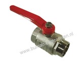 Kogelkraan 1 1/2 Inch Binnen - Buitendraad met Volle Doorlaat, Kogel van hard verchroomd Messing, Kogelafsluiter voor Waterpomp, Tuinpomp, Beregeningspomp, Besproeiingspomp, Sproeier, Tuinslang, Waterslang, Aanzuigslang, Persslang, Sproei Installatie, Mot
