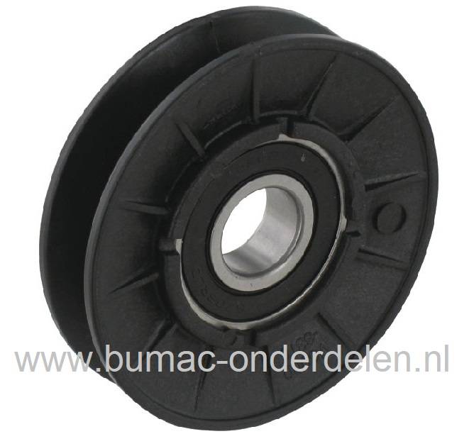 Spanpoelie voor V-snaar Rijaandrijving Murray, Noma Zitmaaiers, MURRAY - NOMA Poelie, Riemschijf, Pouly, Riemschijven voor Zitmaaiers, Frontmaaiers, Tuintrekkers