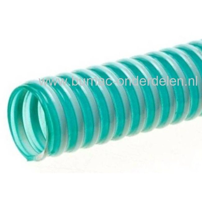 Aanzuigslang 1/2 Inch - 13 mm Gemaakt van Weerbestendig Kunstof met zeer Sterke - Harde PVC Spiraal  voor Tuinpomp, Hydrofoor, Beregenings Installatie, Waterpomp, Besproeiingspomp  Prijs per Meter