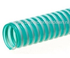 Aanzuigslang  1 1/2 Inch - 38 mm Gemaakt van Weerbestendig Kunststof met zeer Sterke - Harde PVC Spiraal  voor Tuinpomp, Hydrofoor, Beregenings Installatie, Waterpomp, Besproeiingspomp