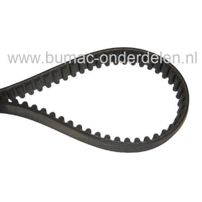 Tandriem 70 Tands voor Wolf Verticuteermachines UV32E, WOLF Aandrijfriem getand voor Aandrijving van de Wals, Getande V-snaar van Motor naar Beluchtingsas bij WOLF Verticuteerders, Beluchters, Wolf, MTD, Cub  Cadet, Bolens,