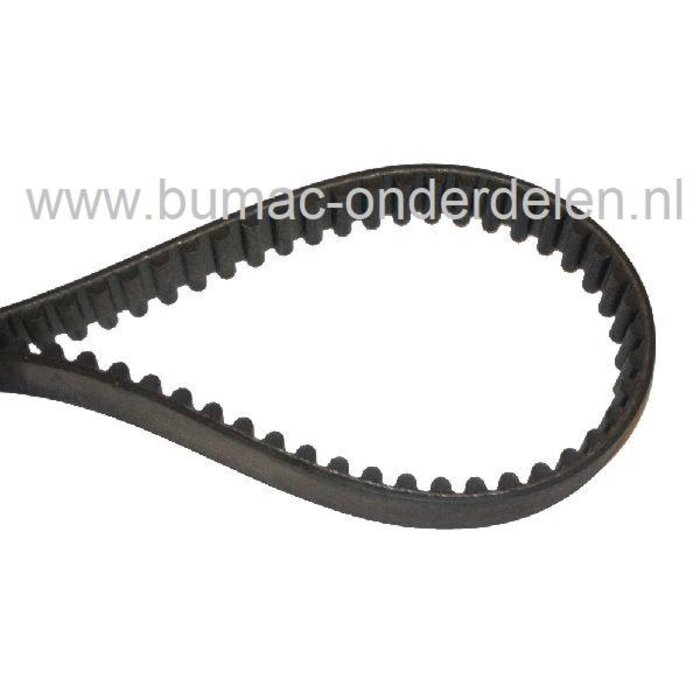 Tandriem voor Wolf Verticuteermachines UV32E, WOLF Aandrijfriem getand voor Aandrijving van de Wals, Getande V-snaar van Motor naar Beluchtingsas bij WOLF Verticuteerders, Beluchters, Wolf, MTD, Cub  Cadet, Bolens,