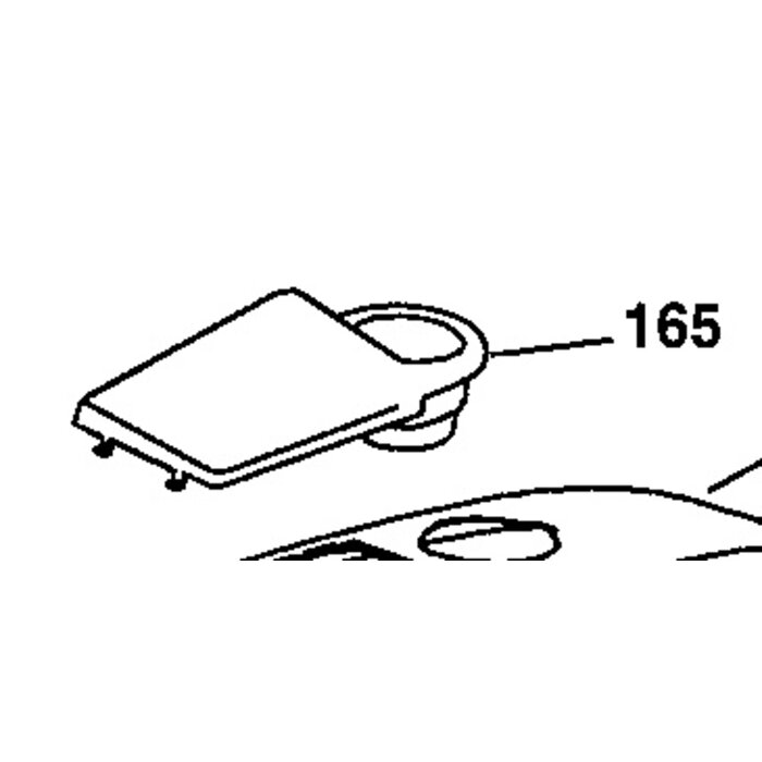 Accu Afdekplaat met Bekerhouder Kap voor AYP - Husqvarna - Lazer - Jonsered - Partner - Mc Culloch - Wizard - Yardpro, Zitmaaier - Frontmaaier - Tuintrekker, onderdelen