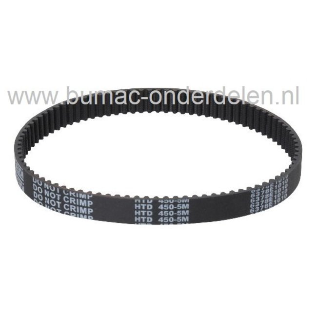 Tandriem 90 Tands voor ALKO Verticuteermachines Comfort 32VL, Comfort 32VE, Comfort 38VLB, Comfort 38VLE, Combicare 38P, AL-KO, BRILL, SOLO Aandrijfriem getand, Getande V-snaar van Motor naar Beluchtingsas bij Alko Verticuteerders, Beluchters, Al-ko, Bril