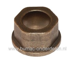 Messing Bus voor Rijaandrijving  MTD, Bolens, Wolf, Cub Cadet, Etesia, White, Yardman Zitmaaiers, Frontmaaiers, Tuintrekkers, Zeskant Lager Brons voor Mtd 125/102, 160/102, Sprint 2000, Sprint 3000 Zitmaaiers, Lagerbus