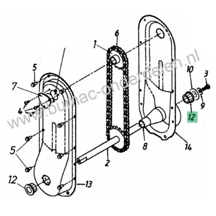 Messing Bus voor MTD, Bolens, Wolf, Cub Cadet, Etesia, White, Yardman Zitmaaiers, Frontmaaiers, Tuintrekkers, Zeskant Lager Brons voor Mtd 125/102, 160/102, Sprint 2000, Sprint 3000 Zitmaaiers, Lagerbus