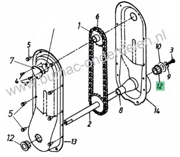 Messing Bus voor MTD, Bolens, Wolf, Cub Cadet, Etesia, White, Yardman Zitmaaiers, Frontmaaiers, Tuintrekkers, Zeskant Lager Brons voor Mtd 125/102, 160/102, Sprint 2000, Sprint 3000 Zitmaaiers, Lagerbus