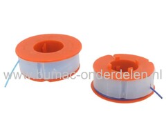 Draadspoel 1,6 mm voor BOSCH en QUALCAST Bosmaaiers, Strimmers, Bosch ART25, ART25F, ART23Easytrim, ART23GFSV, ART23GFS, ART23GF, ART23F, ART26Combitrim, ART30Combitrim, ART23Confort, ART23Combitrim, ART2600Combitrim, Qualcast Trimlite23E, Trimlite23SE, T