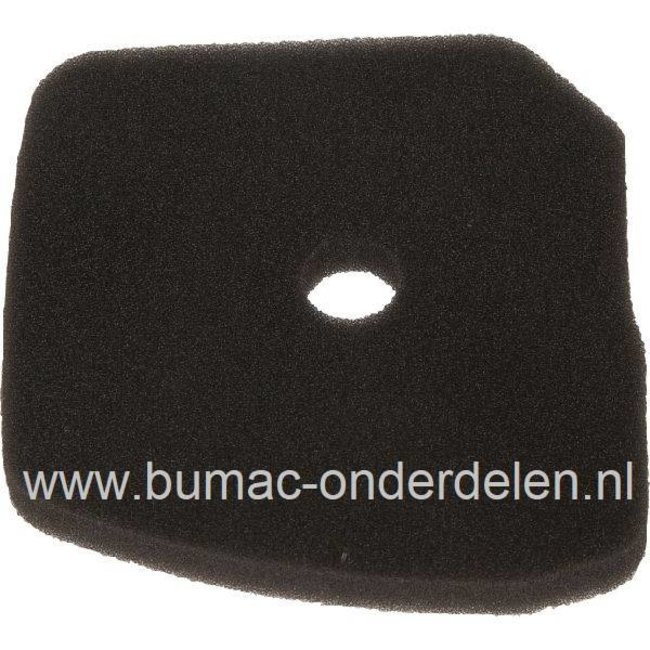 Luchtfilter voor Kawasaki TJ53E, TJ053E, KBH53A, KBL53A Bosmaaiers, Trimmers, Bermmaaiers, KAWASAKI Luchtfilters, Kawasaki TJ53E, TJ053E, KBH53A, KBL53A Bosmaaiers, Schuimfilter Kawasaki 2-Takt