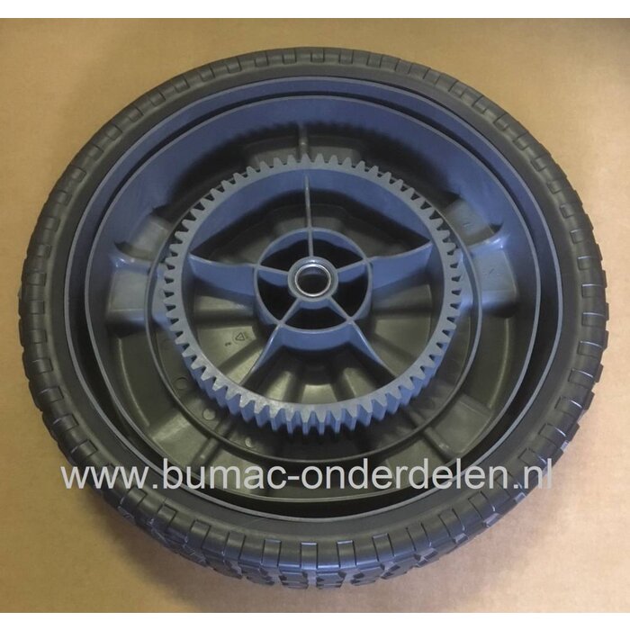 Wiel voor Grasveger 14-001 achter Zitmaaier, Frontmaaier, Tuintrekker onderdeel