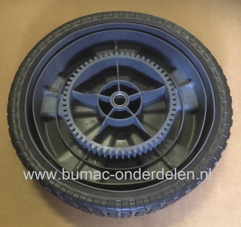 Wiel voor Grasveger 14-001 achter Zitmaaier, Frontmaaier, Tuintrekker onderdeel