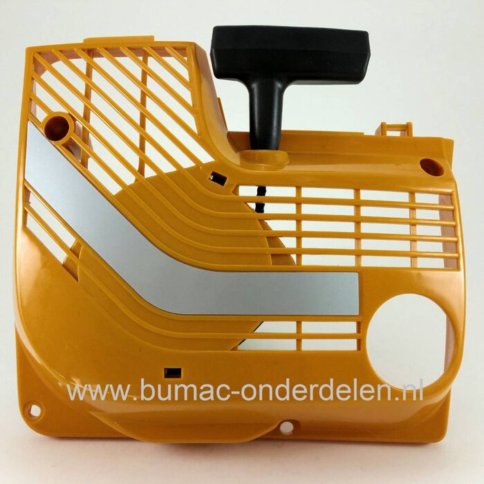 Starter Compleet voor Partner, Husqvaraa K650, K700 Stenenzaag, Bandenzaag, Motorslijper, Doorslijper, Betonzaag, Starterdeksel met Poelie en Startveer Compleet voor K 650, K 700 Handstarter